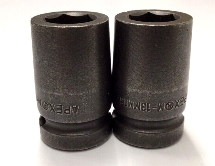 Apex M-13MM15 Magnetic Socket 13mm 6 Point 1/2″ Drive 1-1/2″ OAL (Pack Of 2)