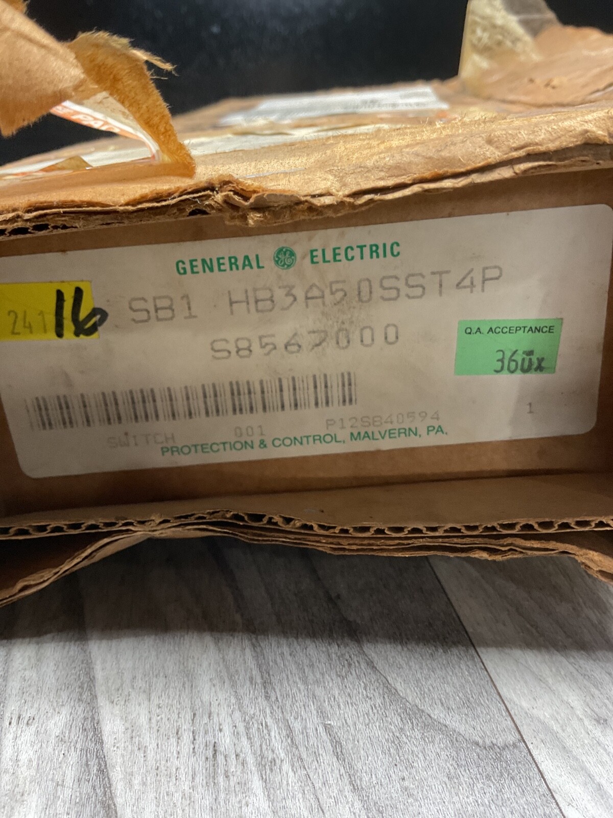 GE HB3A50SST4P Rotary Cam Switch Type SB-1 *NOS* #4003D95PR5SI