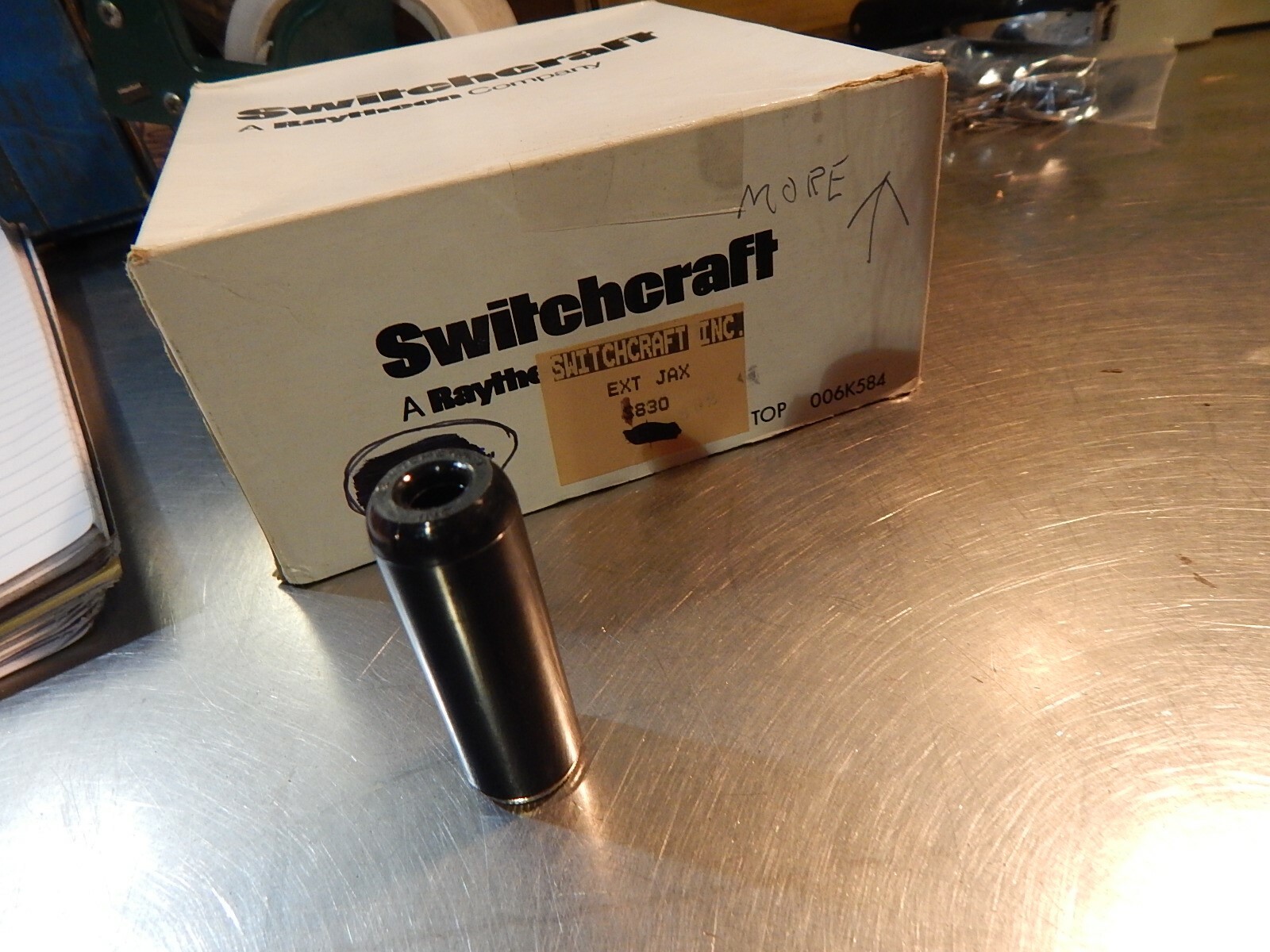 NEW Switchcraft 830 Inline .250 TRS Microphone Jack Collins Drake 1/4