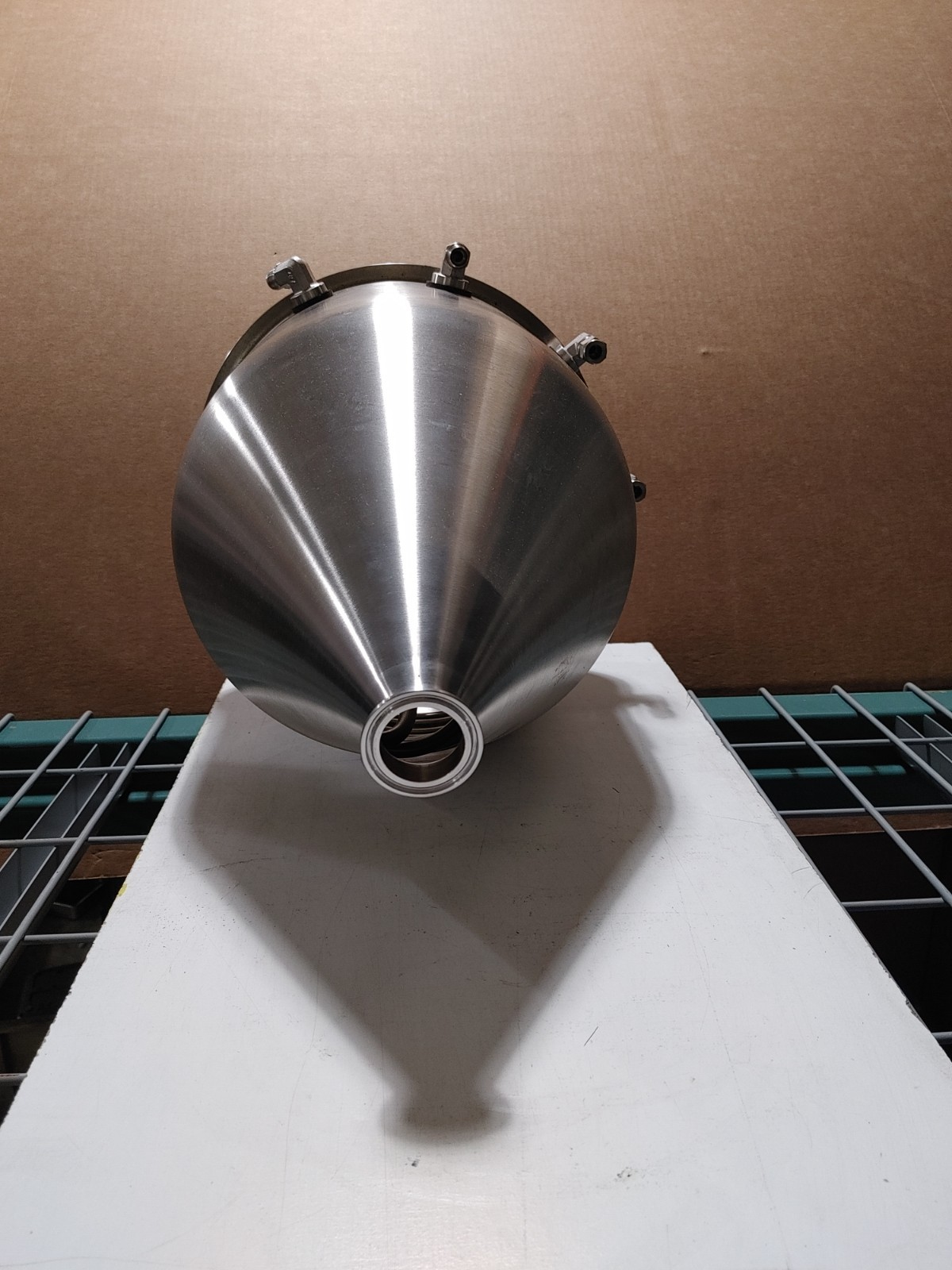 Stainless Steel Conical Process Vessel with Internal Helical Coil