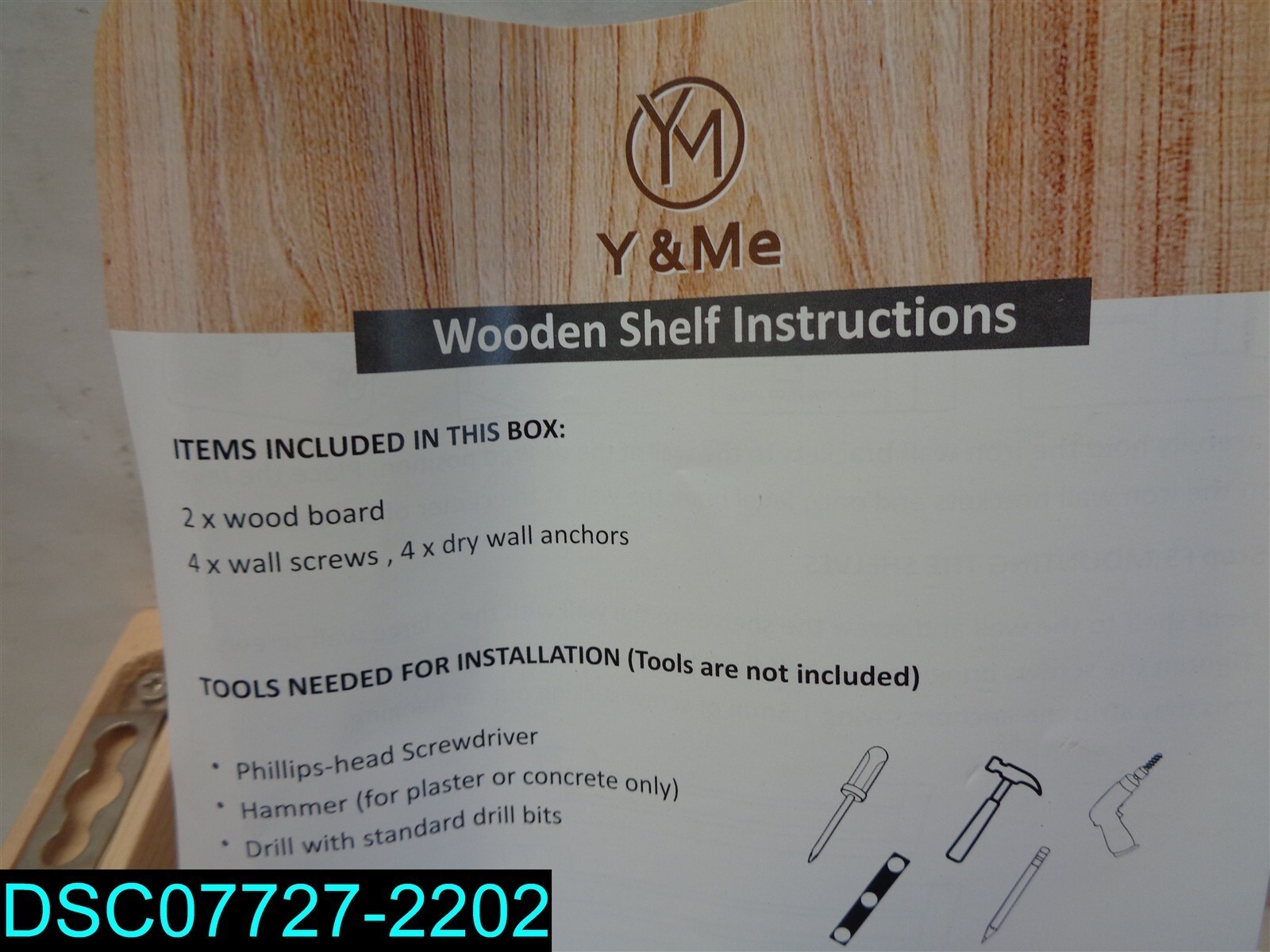 Y&ME Wood Wall Bookshelf Floating Nursery Shelves Natural 13-3/4″ X 3-1/2″ X 3″