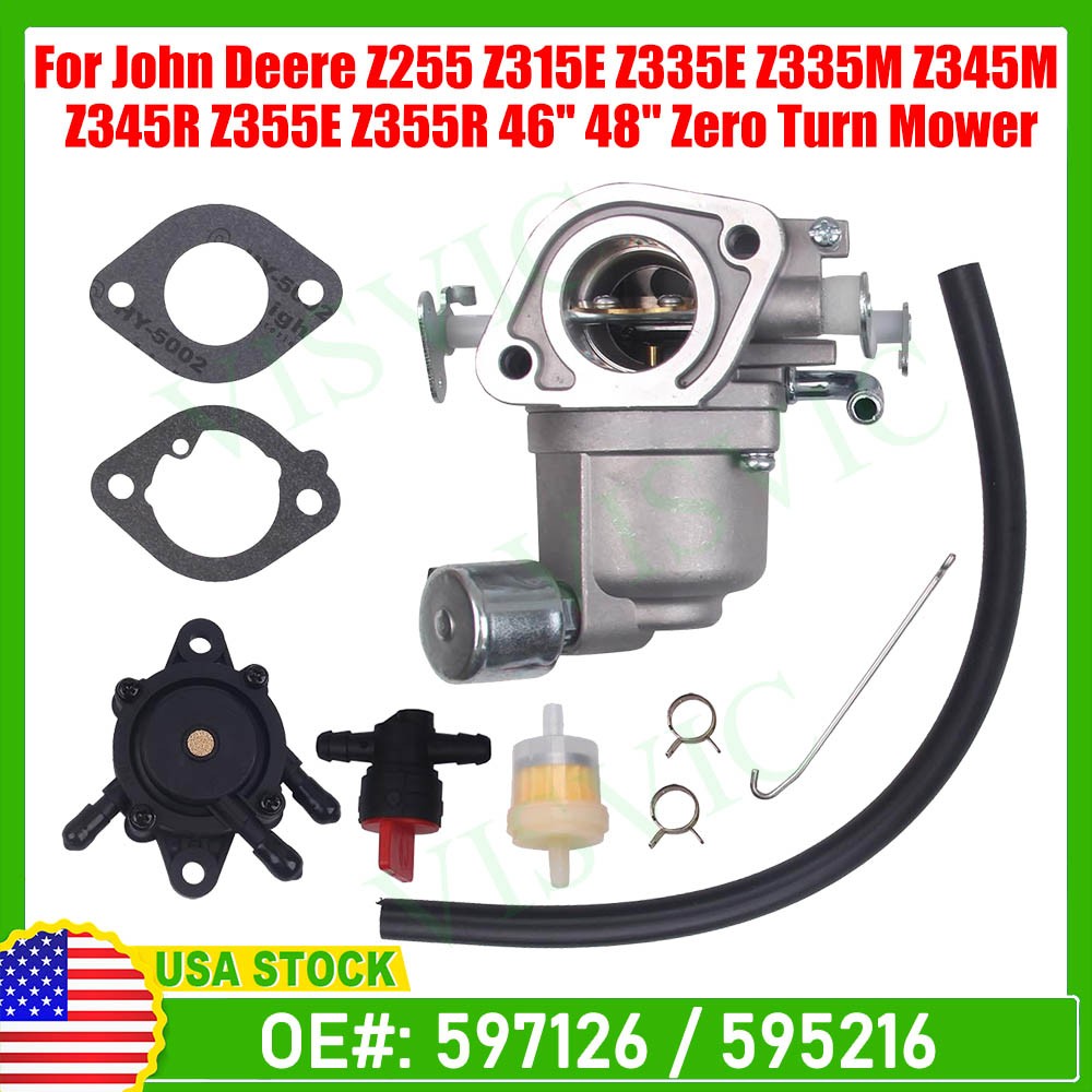 Carburetor carb For John Deere Z335E Z355E Z355E Z345R Z345M Z355R 46” 48”