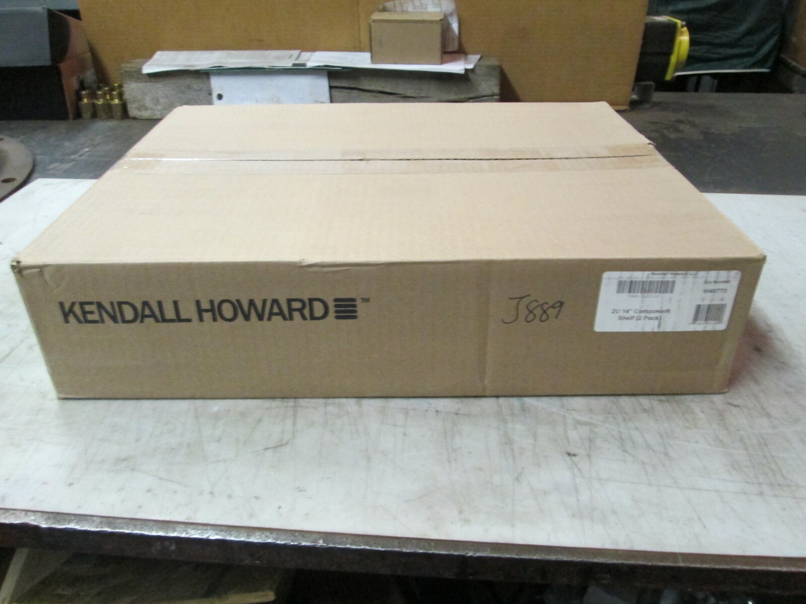 Kendall Howard 2U 14 Inch Component Shelf 17″x14″ Box of 2 (NIB)