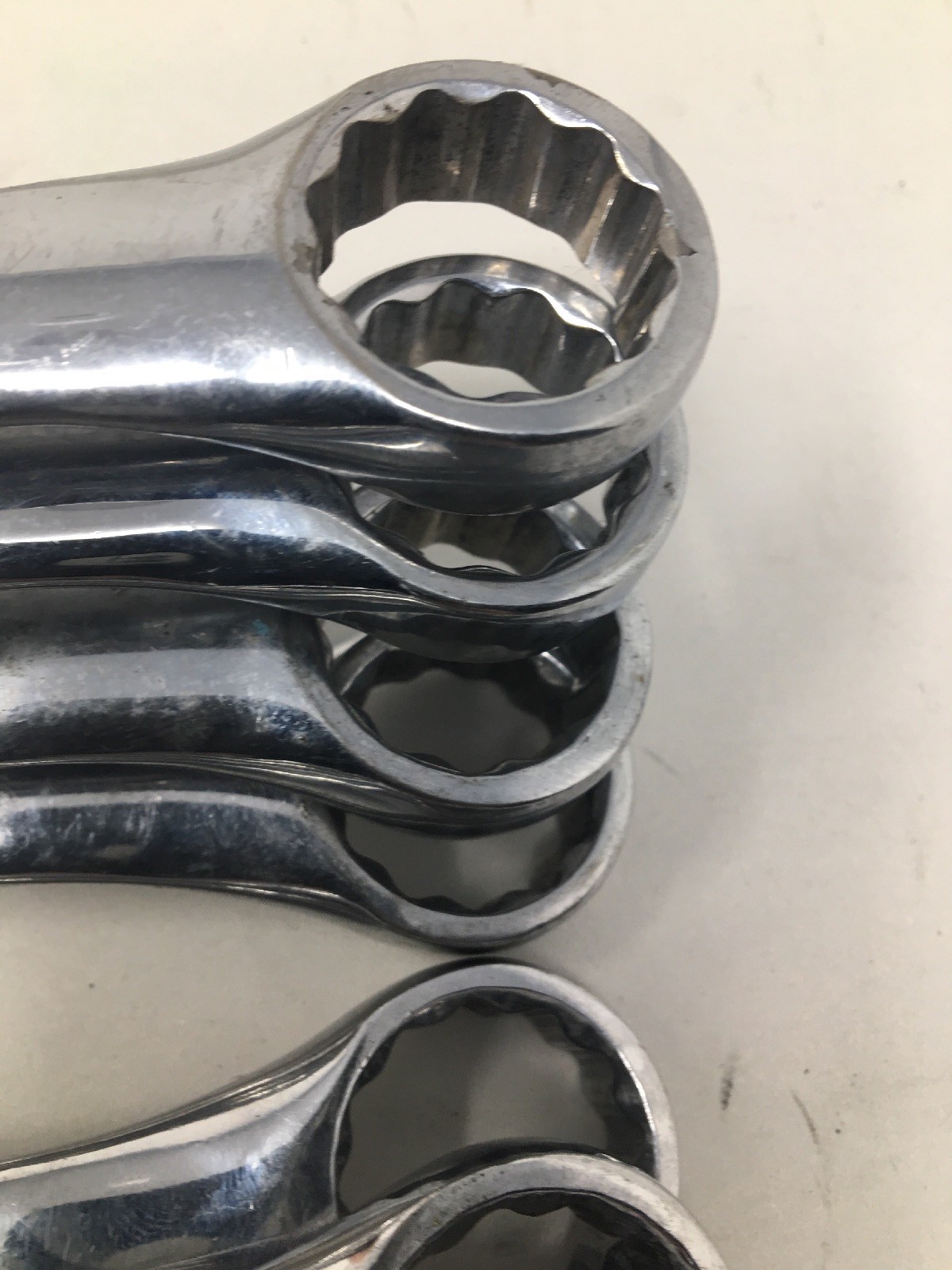 Lot Of 7 Urrea 1230, 12-point Combination Open/Box End Wrenches, All Are 15/16″