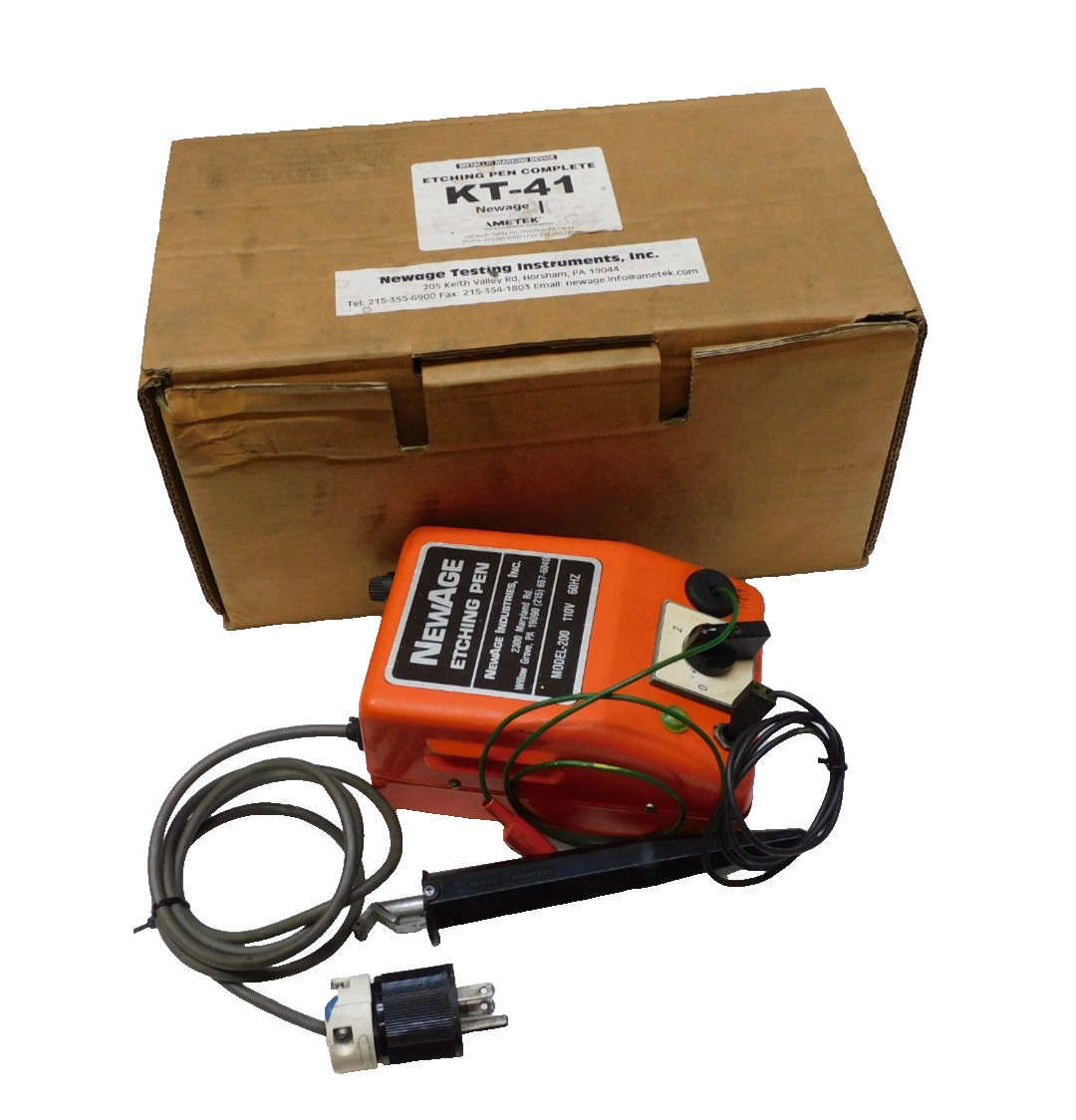 NewAge KT-41 Electric Arc Etching Pen Model-200 110v 60Hz