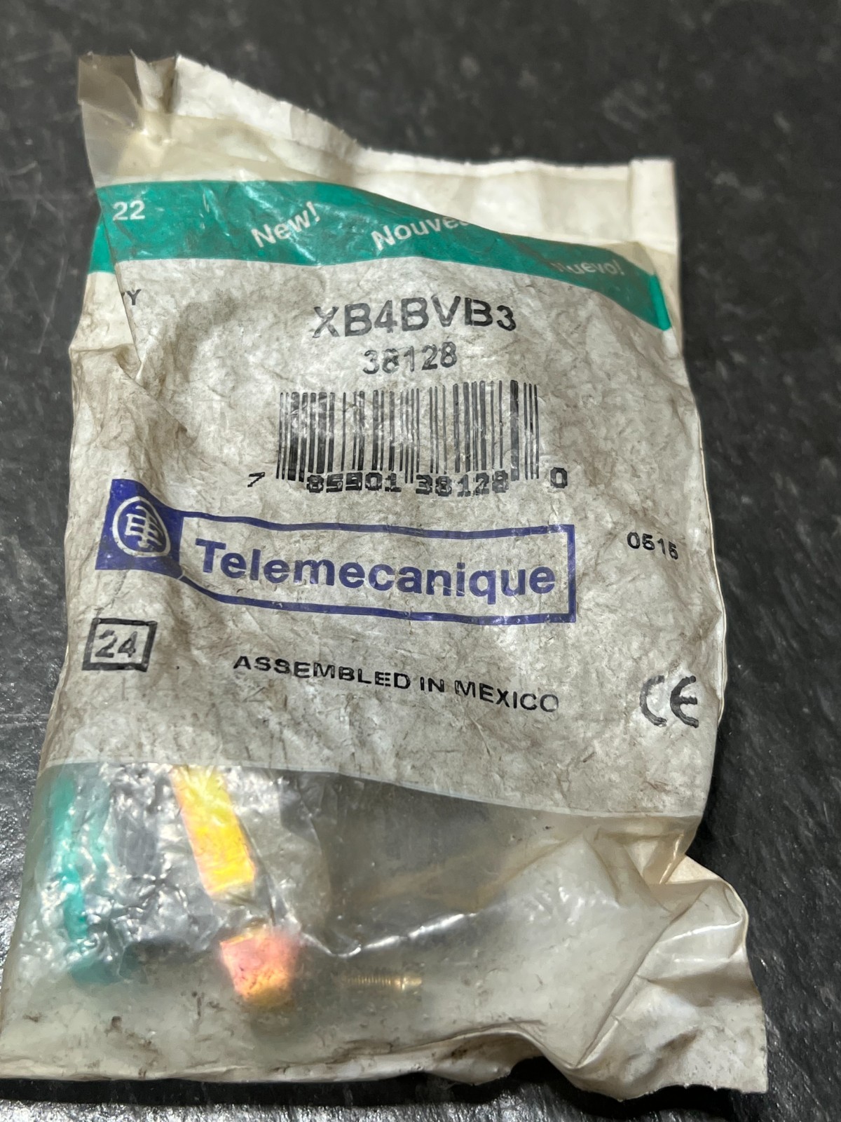 telemecanique xb4bvb3 nos poor packaging