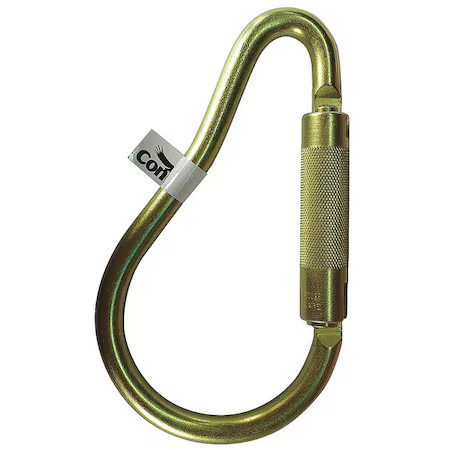 Condor 16V858 Carabiner, Auto-Lock, Pear, 8 1/8 In Length, 2″ Gate Opening,