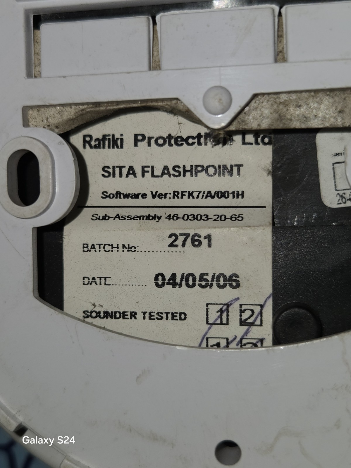 Rafiki Sita FlashPoint 46-0303-20-70 KM99035 303 0012 Low Profile EN54-3 Type-A