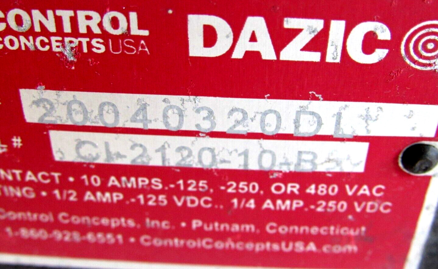 NEW CONTROL CONCEPTS CI-2120-10-B ROTARY SPEED SWITCH C1212010B
