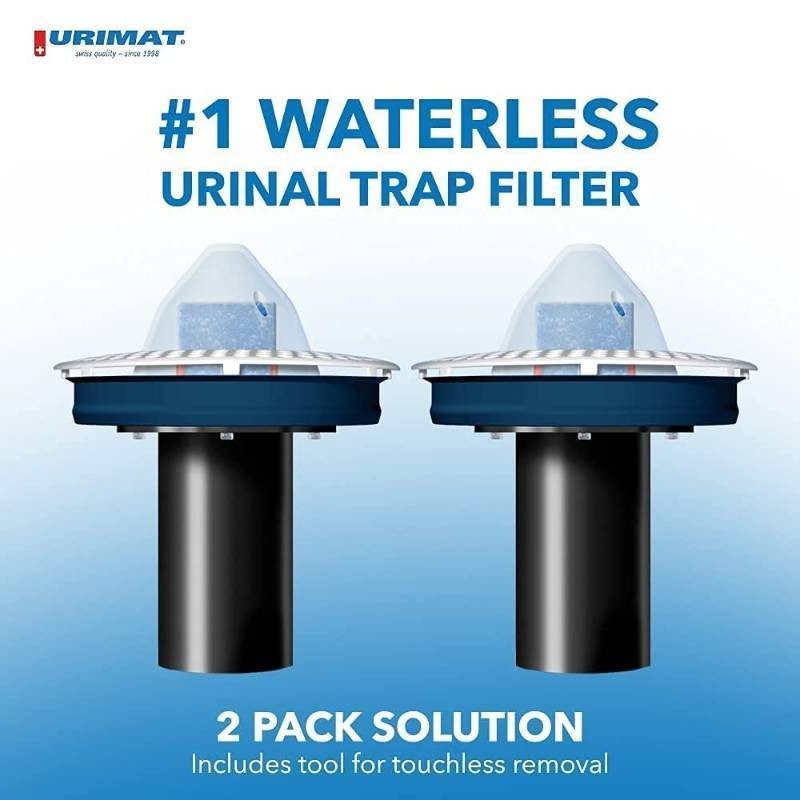 2 pack Urinal Filters for Waterless Sloan Falcon Bobrick EZ urinals – No Odor