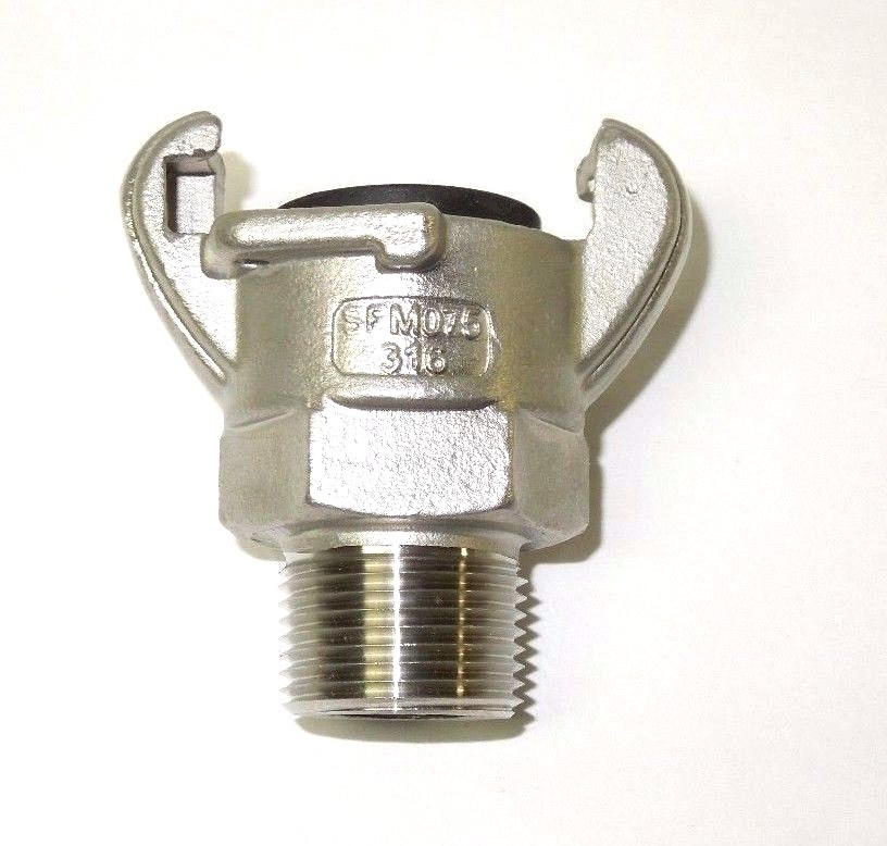 3/4″ Male NPT Universal Crowfoot Coupling Chicago Fitting 316 Stainless SFM075SS