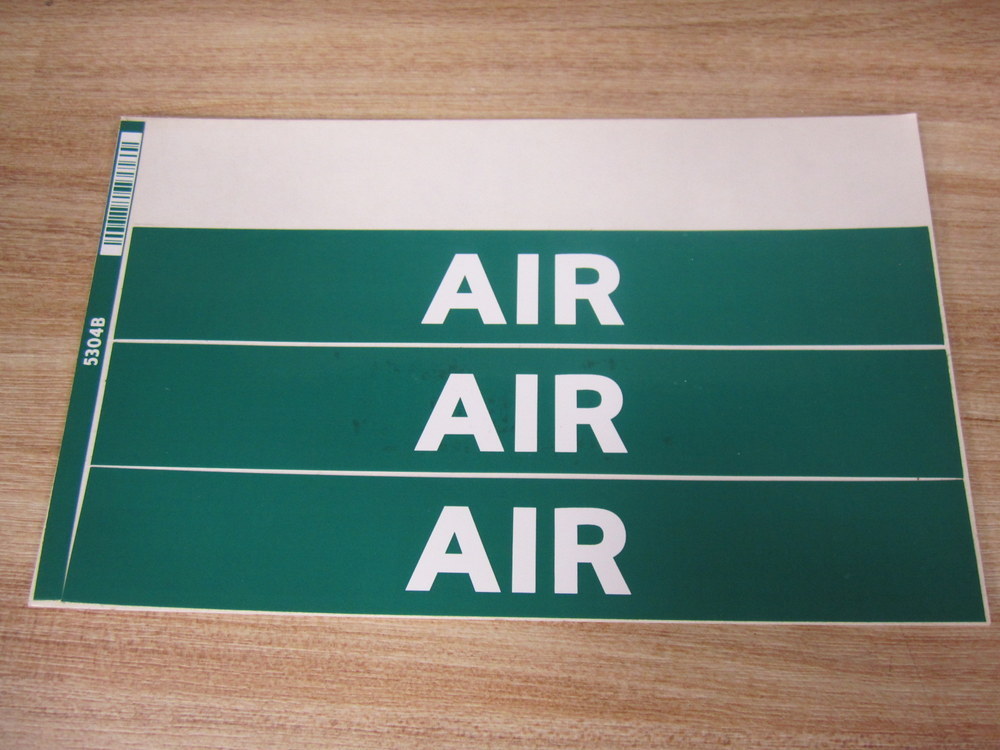 Lab Safety Supply 5304B Air Label 3 Labels
