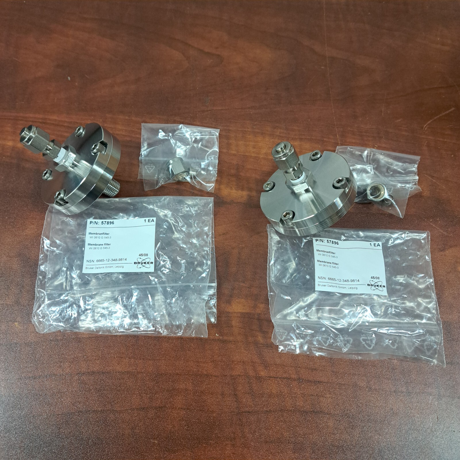 LOT OF 2 NEW BRUKER 57896 MEMBRANE FILTER WI 0610 G 545-3 NSN: 6665-12-348-9814