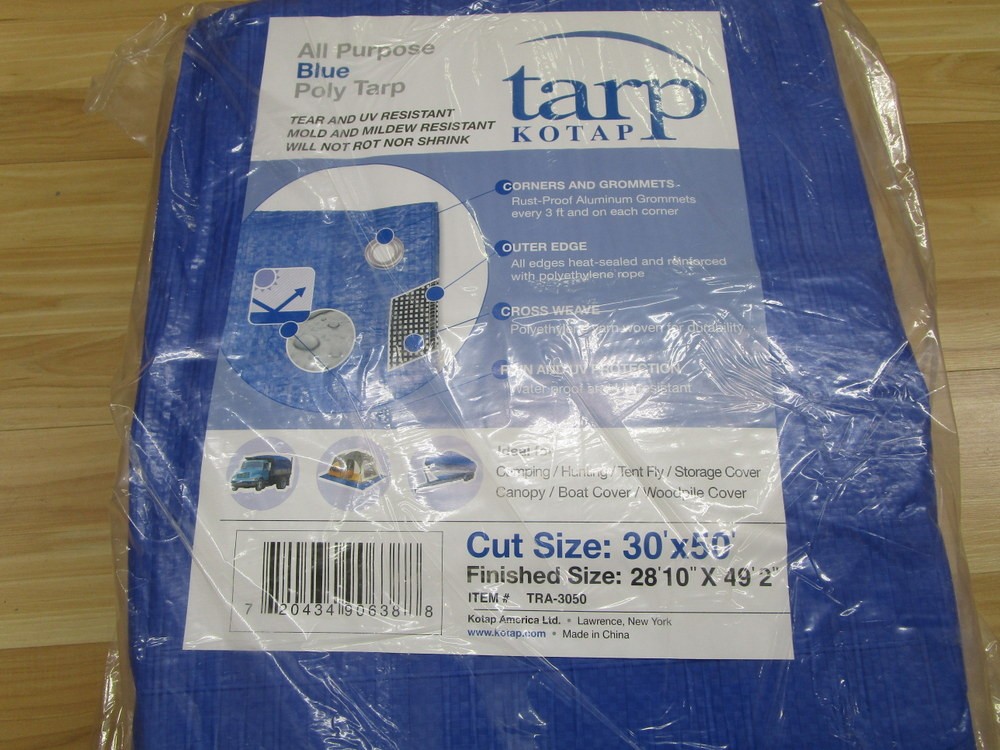 Kotap TRA-3050 Blue Poly Tarp TRA3050