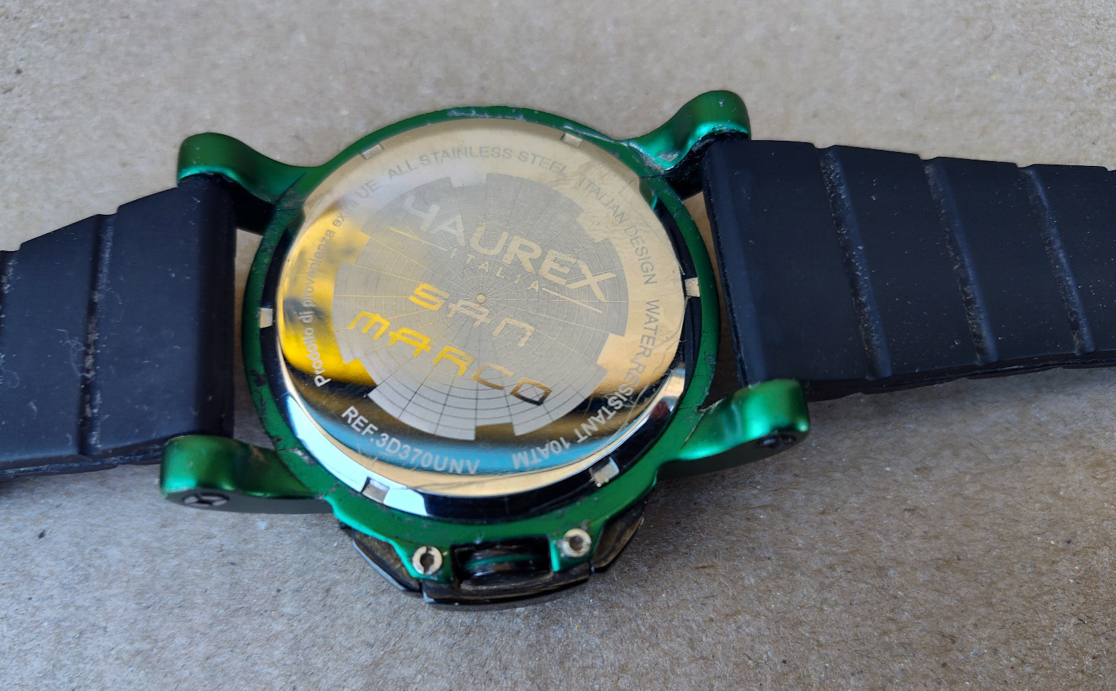 Haurex Italy San Marco Men’s Watch Item No. 1D370UNV BLACK @ GREEN