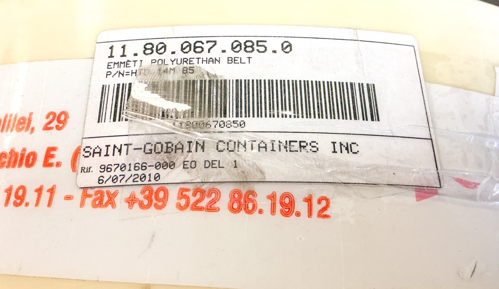 New Emmeti Megadyne HTD 14M 85 Timing Belt 85 RPP14 85mm Wide 28FT. – No Box