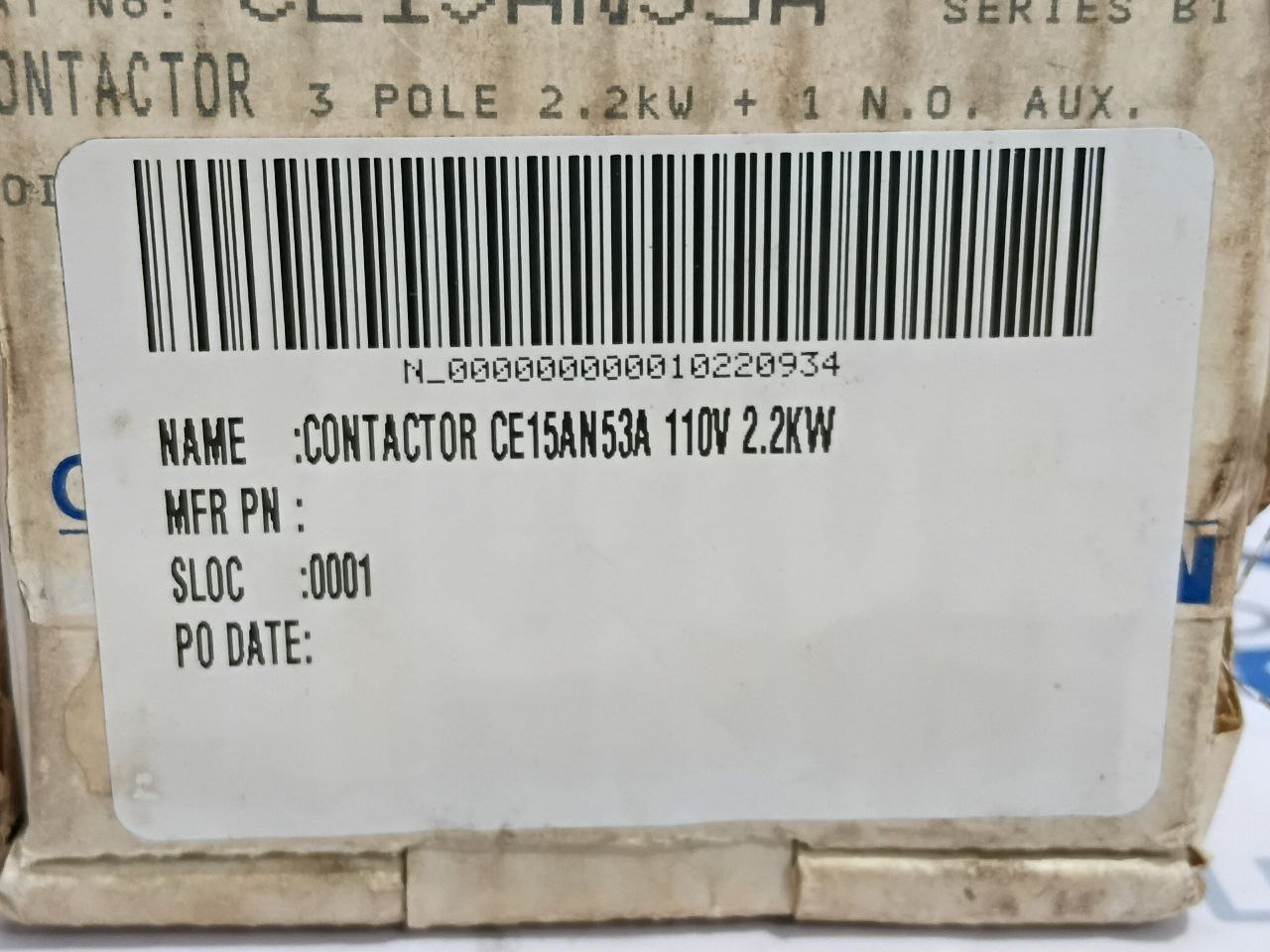 Eaton / Cutler-Hammer CE15ANS3 3-Pole Contactor Coil Voltage 110V 50Hz 120V 60Hz