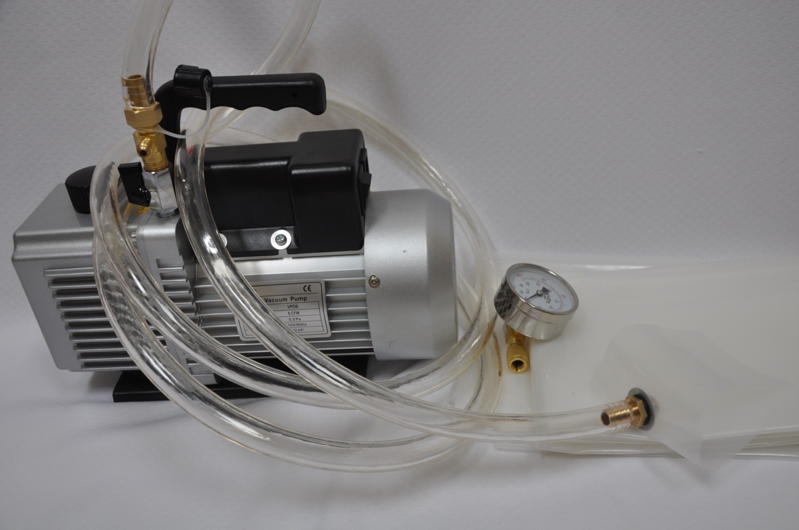 Vacuum Bagging Starter Hardware Kit Resin Epoxy:Poly Bag+Gauge Adapter Chuck Set