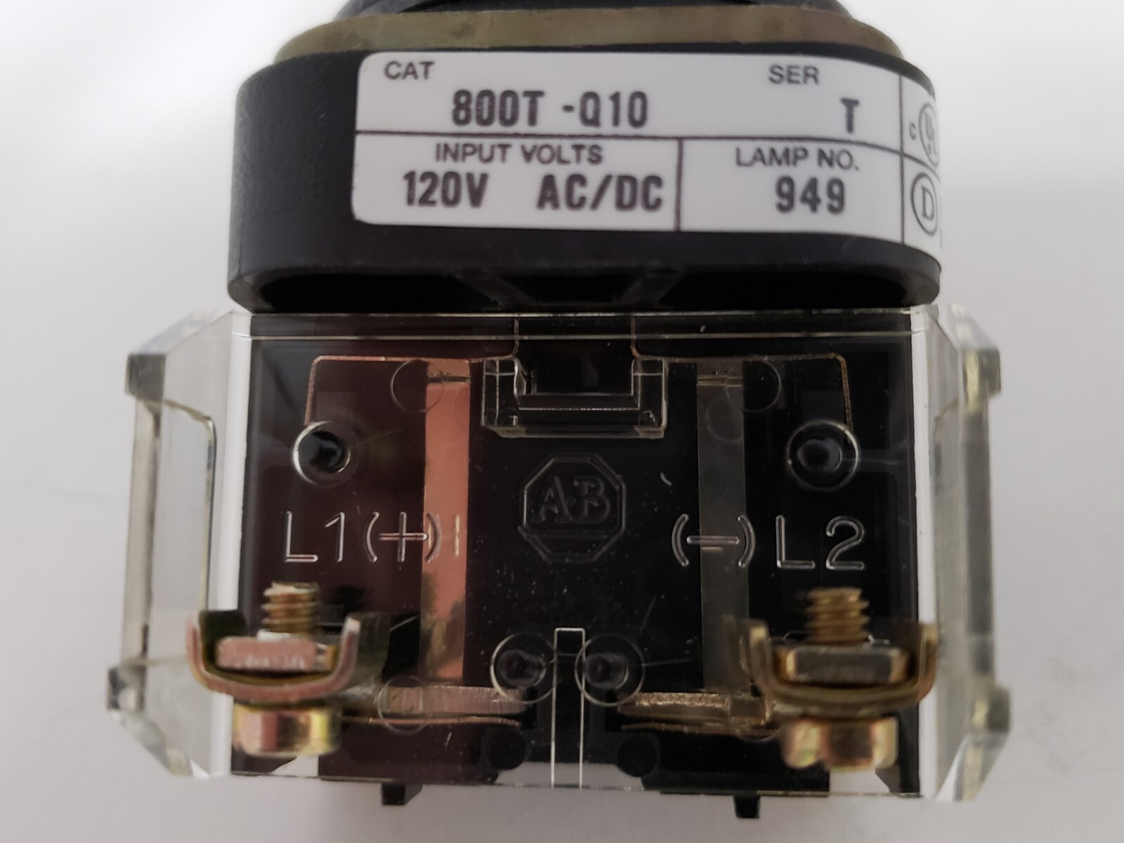 ALLEN BRADLEY 800T-Q10R PILOT LIGHT 30.5mm 120V RED LENS SERIES TNIB