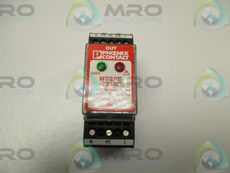 PHOENIX CONTACT MT2PE-230AC SURGE PROTECTOR NSNP