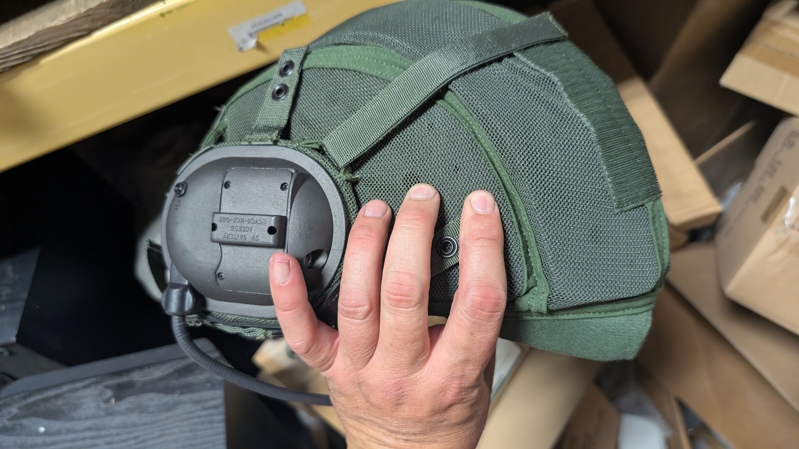 Enhanced Combat Vehicle Crewman CVC Helmet Liner Mic Comm Insert Sonetronics USA