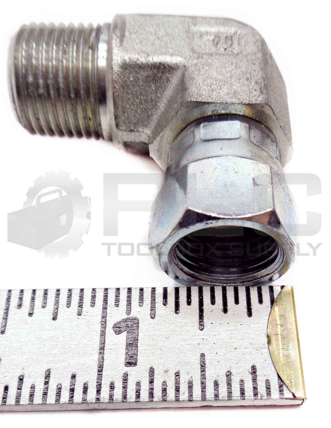LOT OF 4 NEW PARKER 1/2″ ID SWL FEMALE 7/16″ ID 11/16″ OD MALE 90° ELBOW FITTING