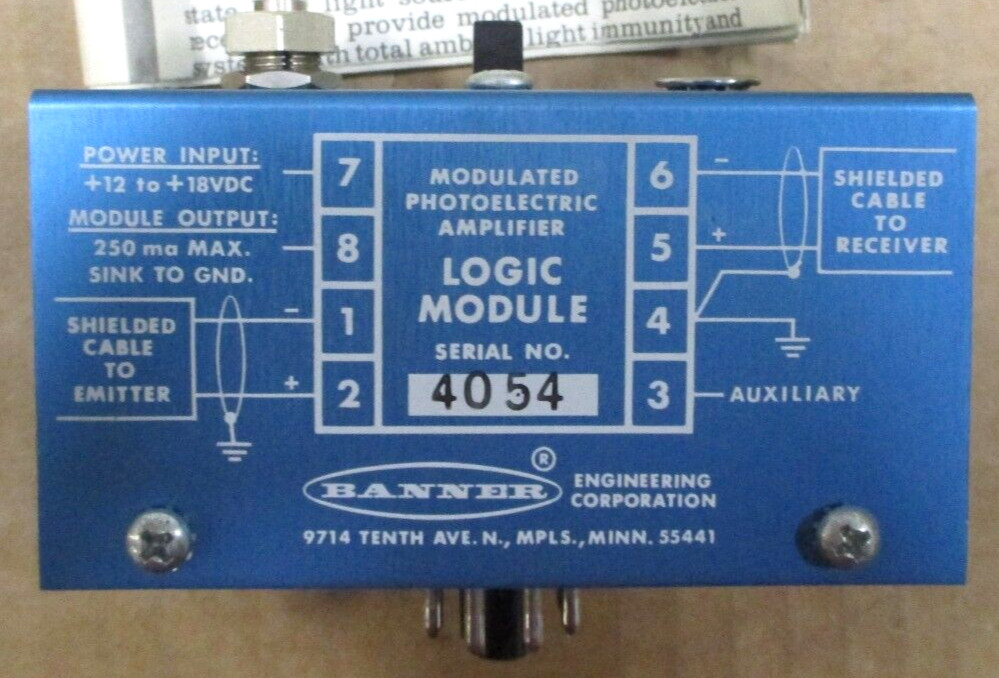 Banner MB3-4 MHS Industrial Control Plug-In Module A7632AES