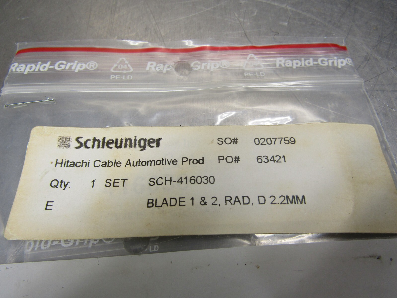 Schleuniger 416030 Blade 1 & 2, RAD, D 2.2mm