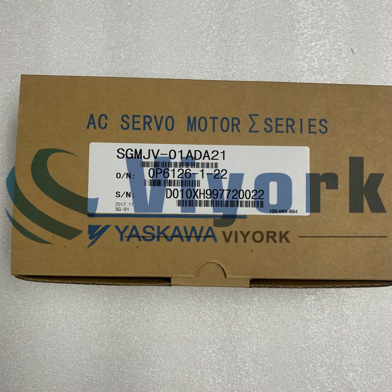 Yaskawa SGMJV-01ADA21 AC SERVO MOTOR 100W 3000RPM 0.84A 0.318N.M NEW