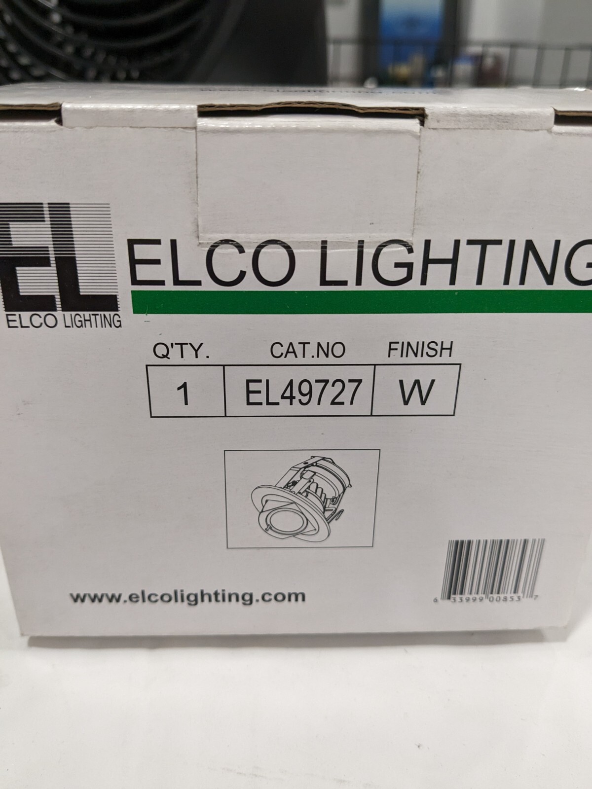 Elco 4″ Integrated Downlight 2700K LED Adjustable Trim – White EL49727