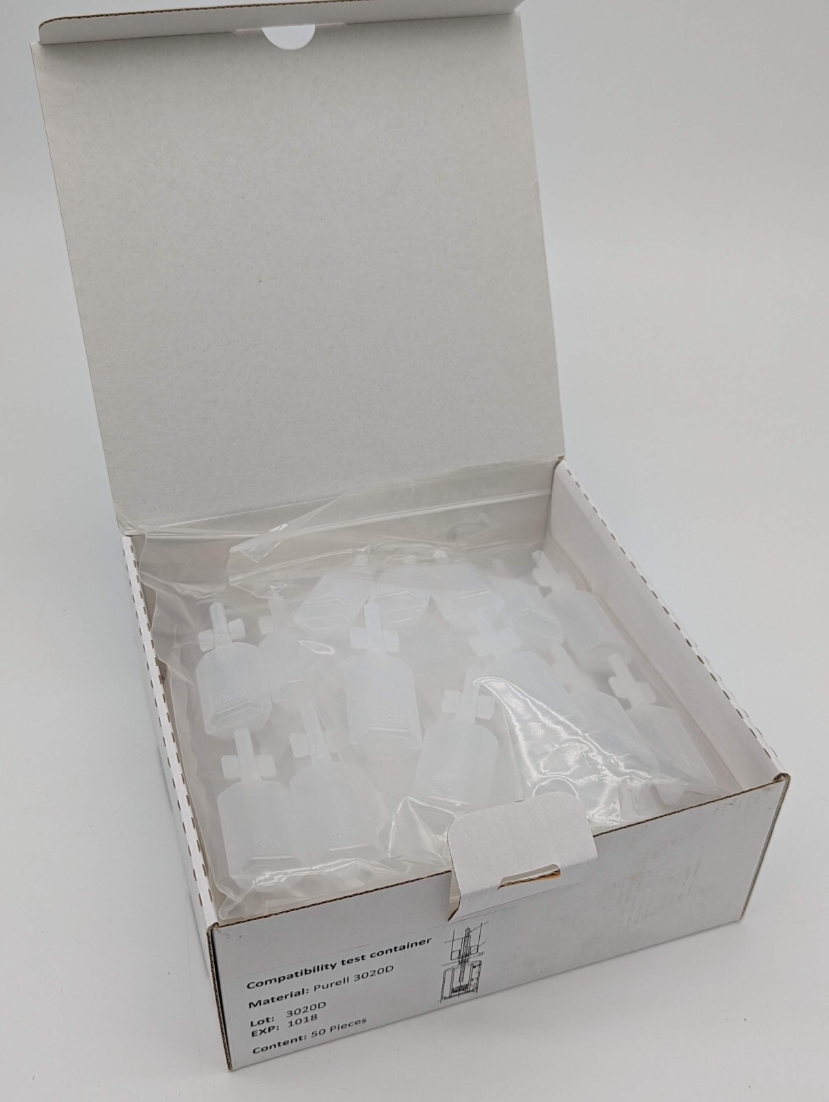 Compatibility test container Purell 3020D