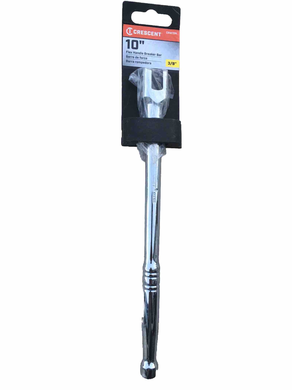 Crescent CRW15N Breaker Bar: Polished Chrome Finish,