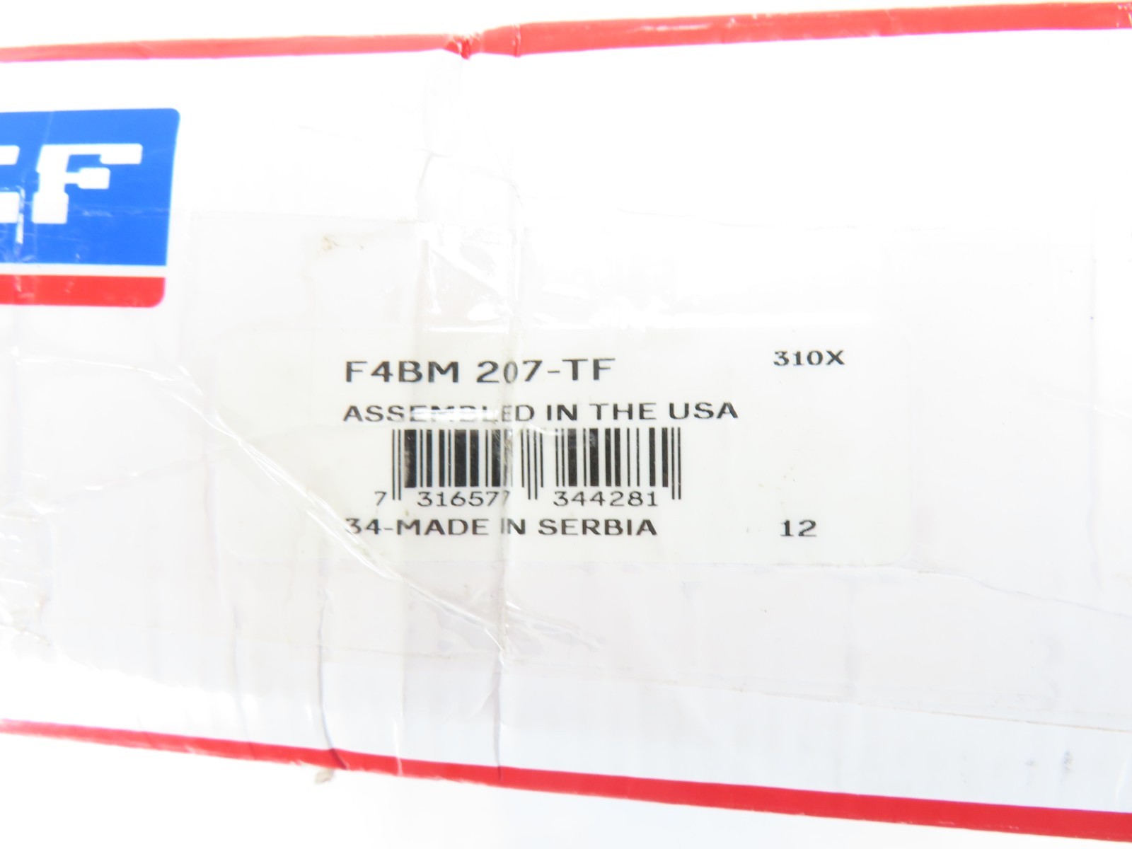 SKF F4BM 207-TF Four-Bolt Flange Ball Bearing 2-7/16″ Bore FACTORY SEALED NIB