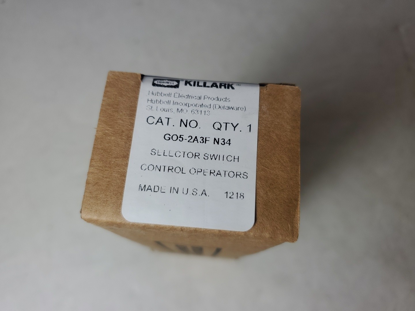 Hubbell Killark GO5-2A3F-N34 Selector Switch Control Operators G052A3FN34