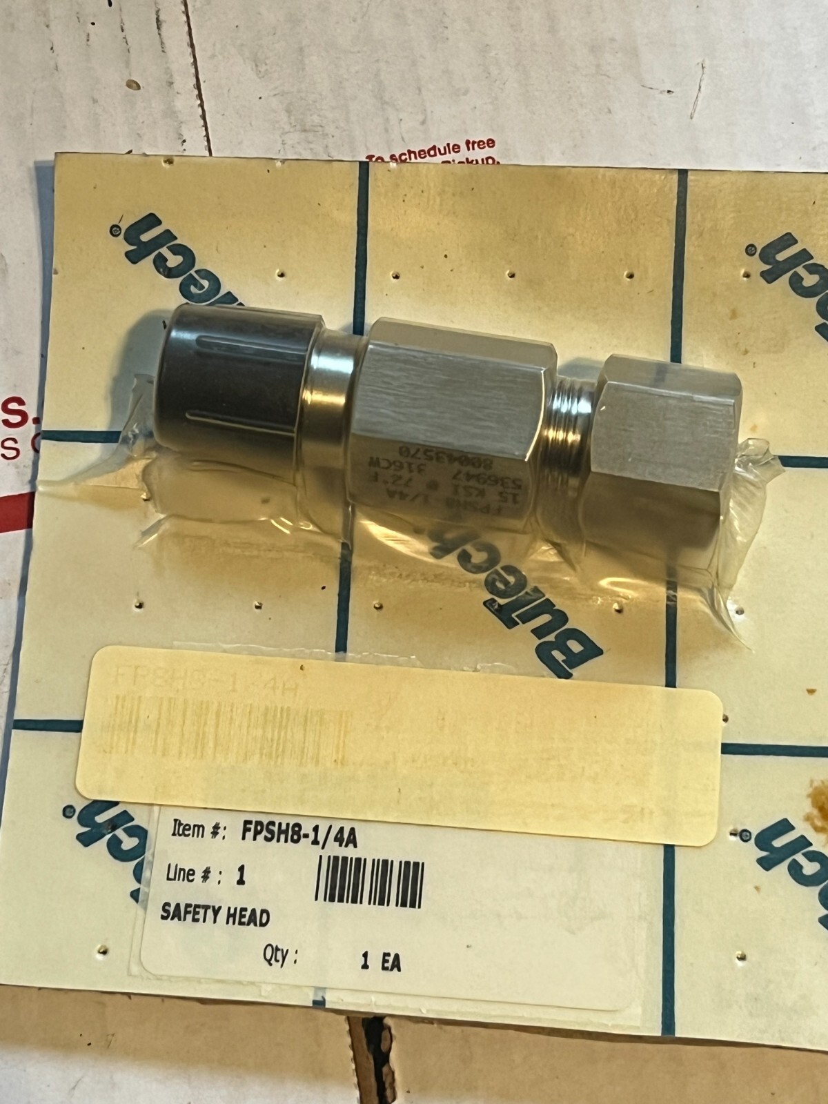 butech fpsh8-1/4a nos surplus
