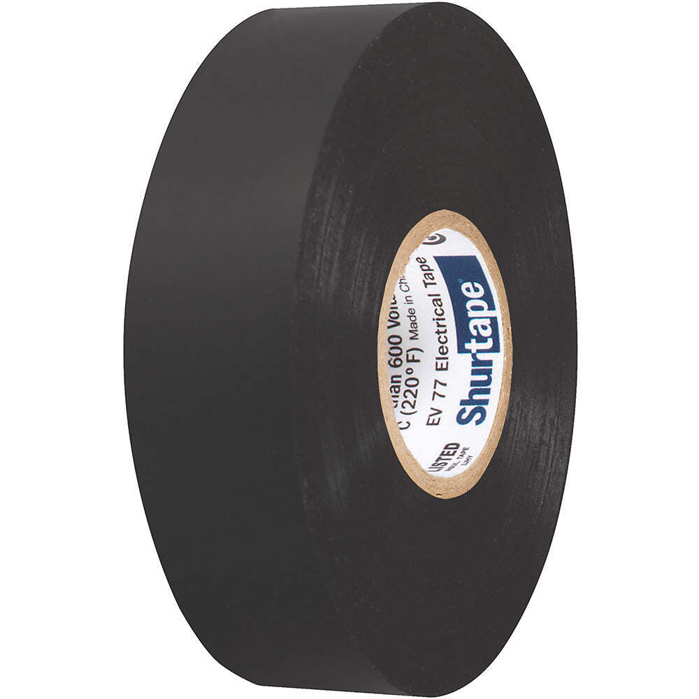 Shurtape EV 077B Professional Grade Black Electrical Tape f/Insulating Splicing