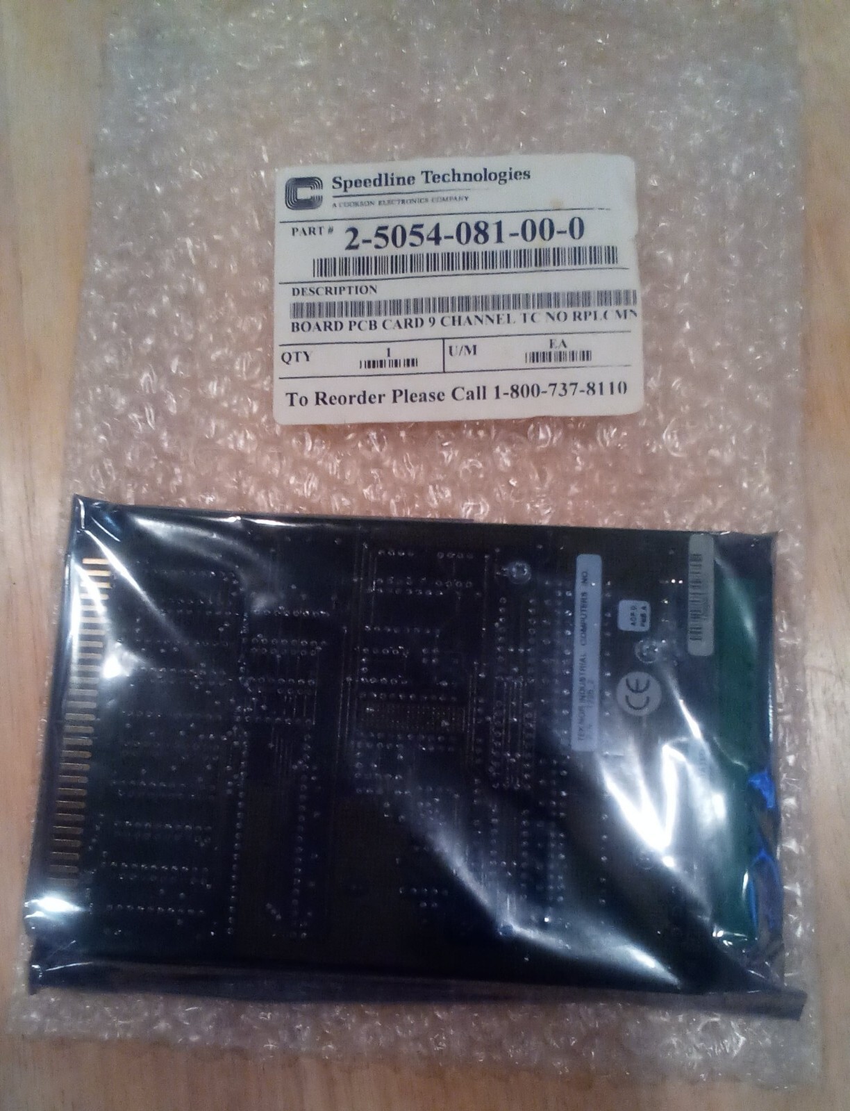 Speedline Technologies Teknor Low Level Signal Conditioner 2-5054-081-00-0