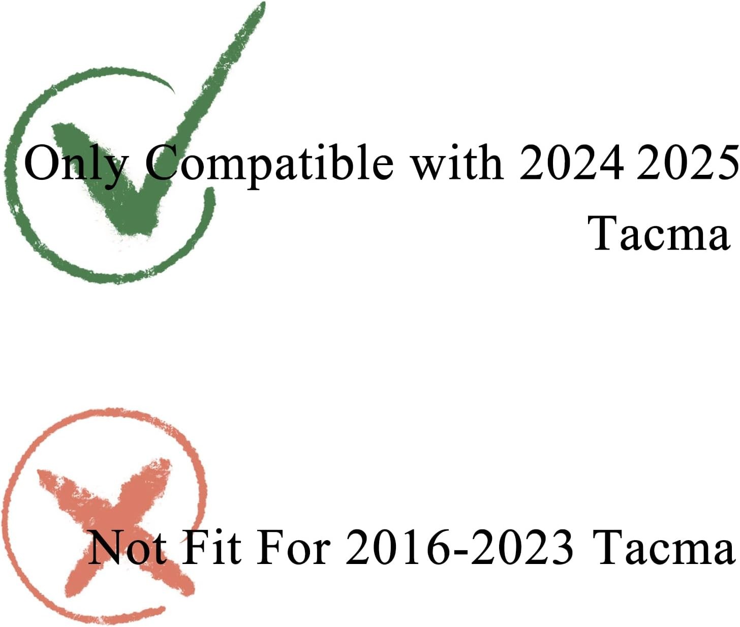 Tailgate Insert Letters Compatible with Tacoma 2024 2025 2026 3D Emblems with St