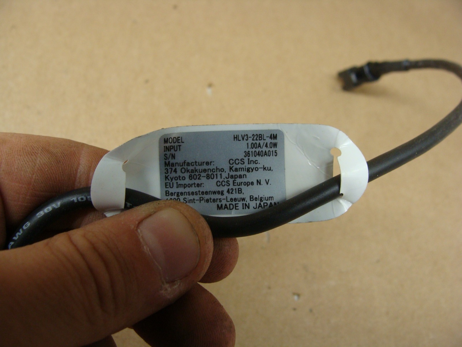 CCS SPOT LIGHT HLV3-22BL-4M W/LIGHT SOURCE HFS-14-500