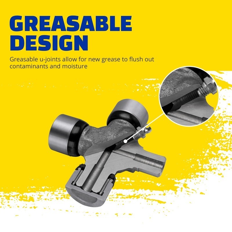 Durable Universal Joint Greasable U-Joint Nitrile Rubber Seal New