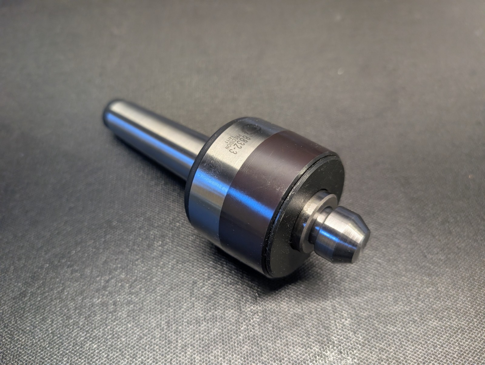 Bison 8832-3 Morse No. 3 Live Center With 60-Deg 5-570-203 Modified Blunt Insert