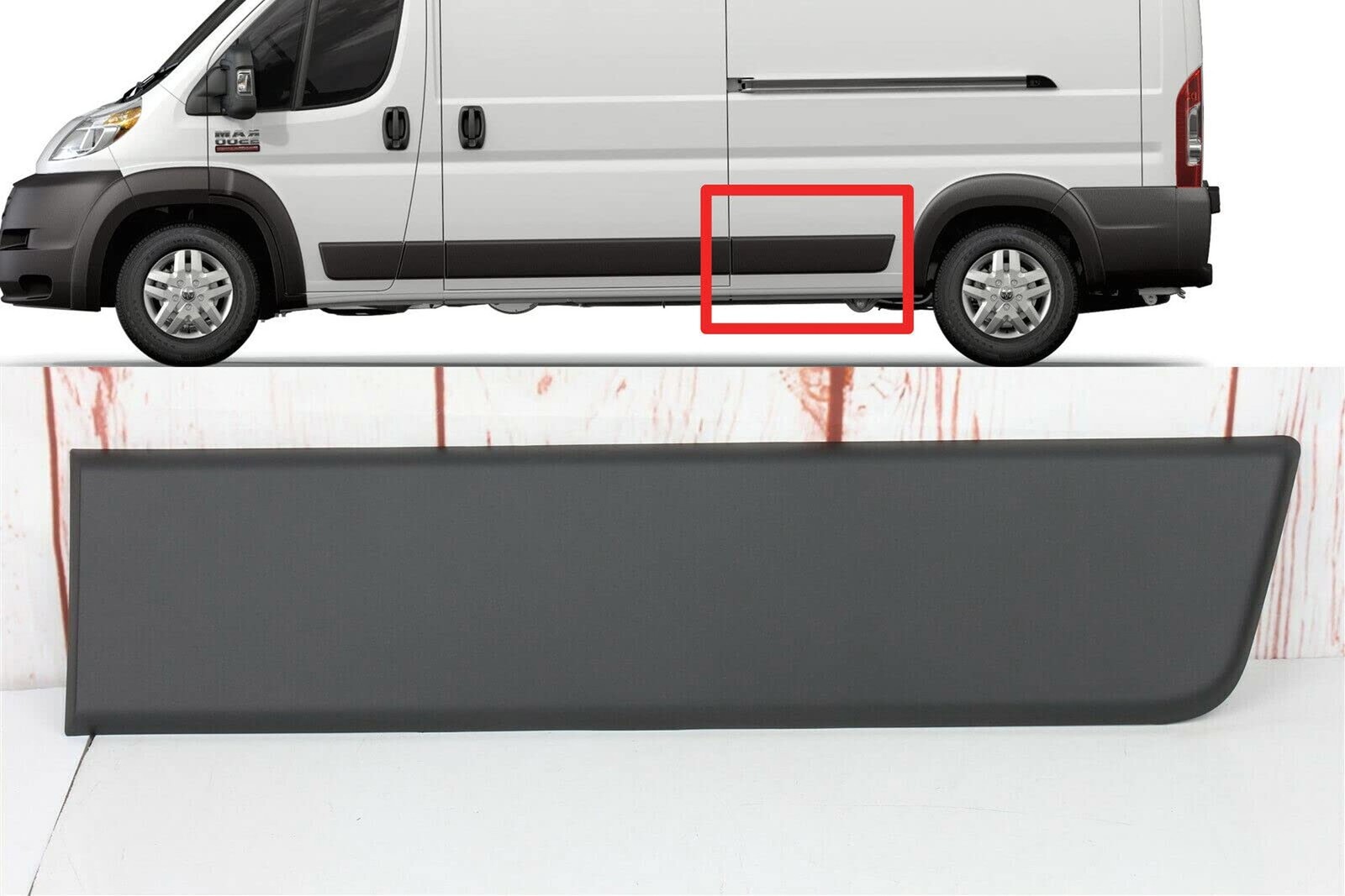 for Dodge RAM PROMASTER 2014-2018 MOLDING Trim Left Driver Side (Rear Quarter…