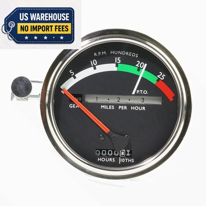 John Deere 2510 2520 3020 Tachometer Red Needle Up To 1968 Replacement
