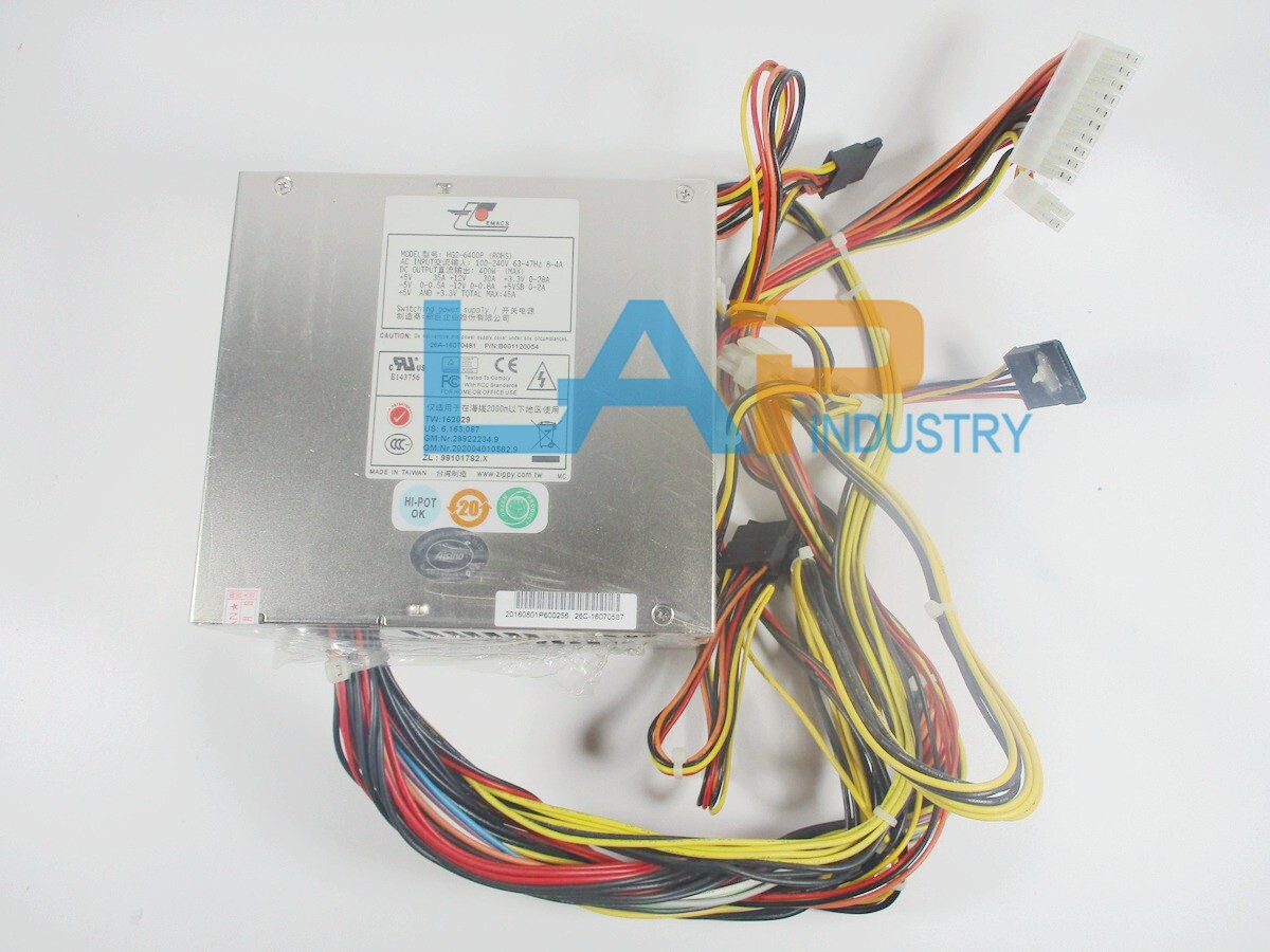 1PCS NEW Zippy HG2-6400P 400W Server Switching Power Supply 100-240V 8-4A