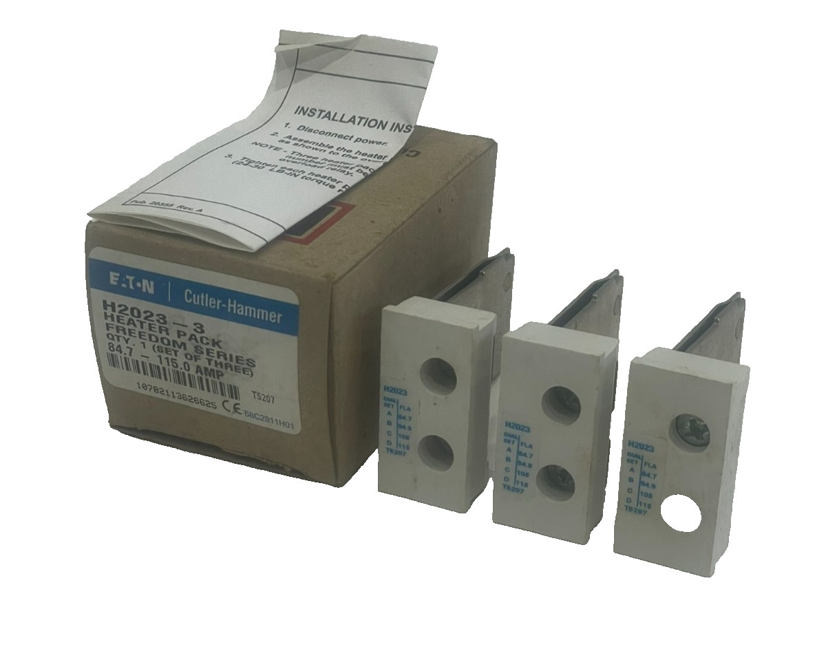 NEW EATON /CUTLER HAMMER H2023 -3 OVERLOAD THERMAL UNIT H2023 3 COUNT