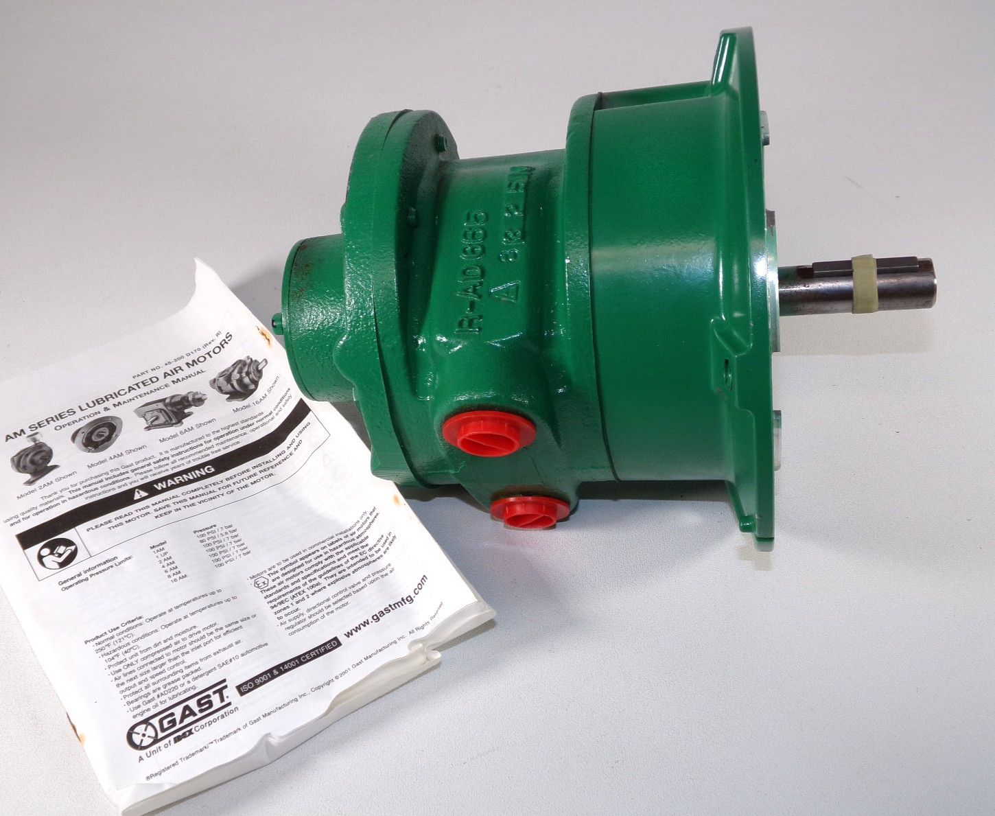 NEW Gast R-AD665 Rotary Vane Air Motor