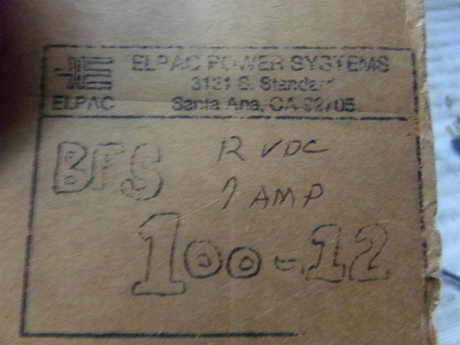 Elpac Power Supply BFS 60-24 Rev. D *FREE SHIPPING*