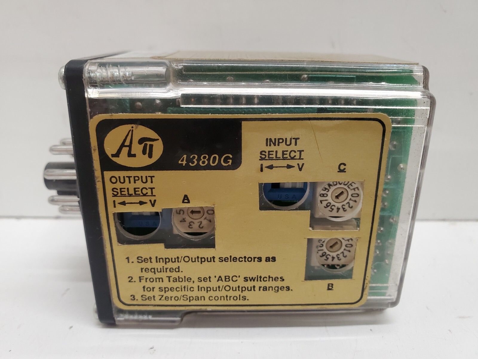 GUARANTEED! ABSOLUTE PROCESS 115VAC WIDE RANGING DC/DC ISOLATOR API-4380-G