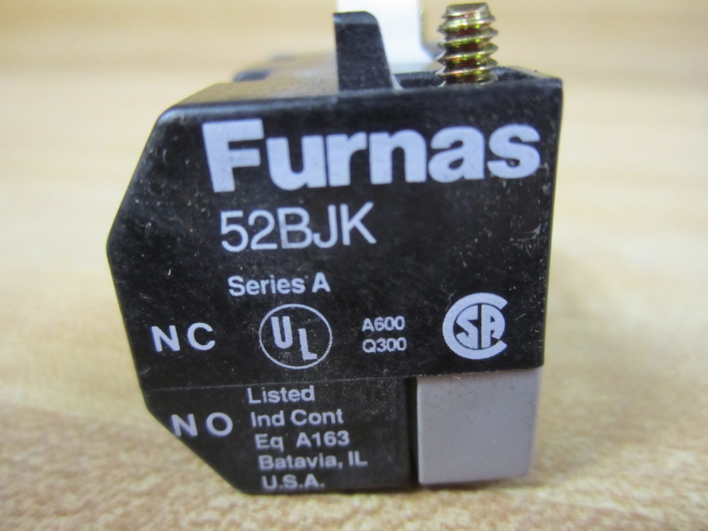 Furnas 52BJK Two Pole Contact Block N.O. N.C.