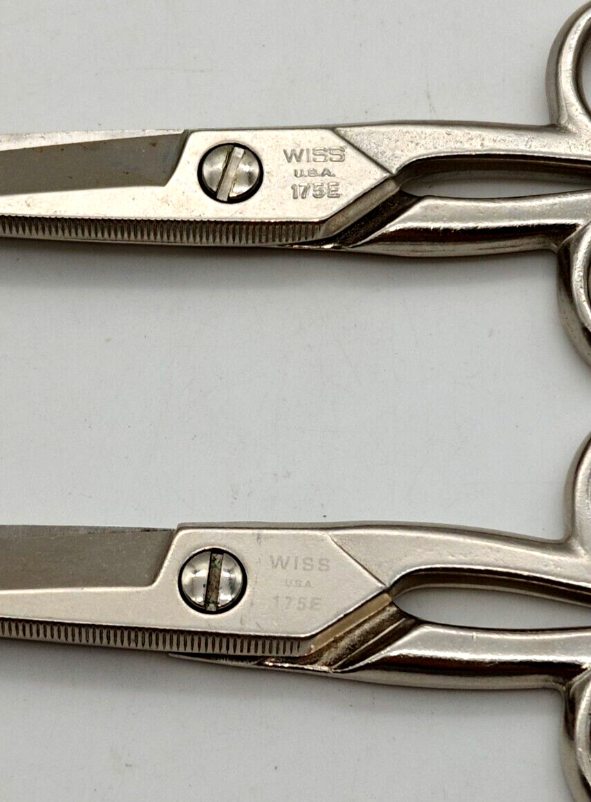 LKNW Set Of 2 Crescent Wiss 5″ Standard Blade Electrician’s Scissors 175E
